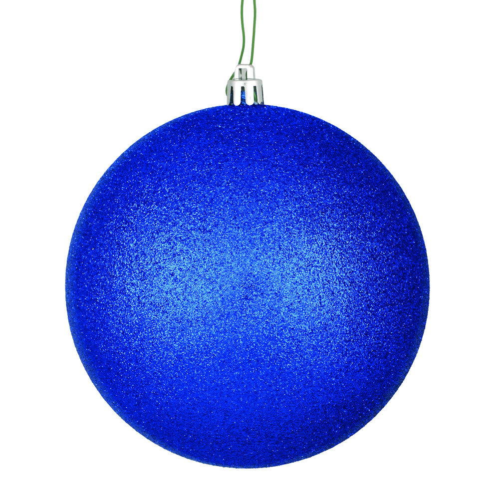 Vickerman 3 in. Midnight Blue Glitter Ball Christmas Ornament