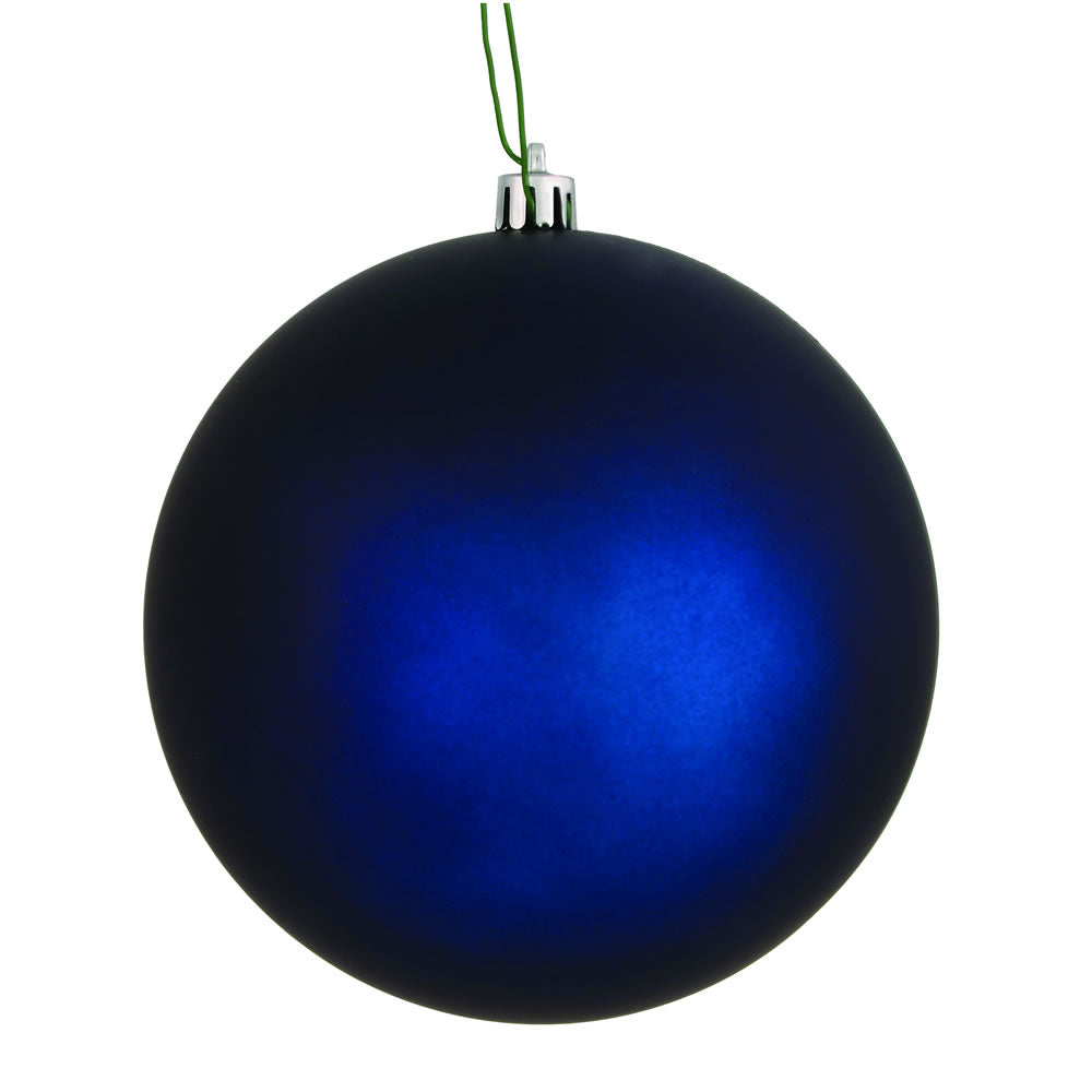 Vickerman 12 in. Midnight Blue Matte Ball Christmas Ornament