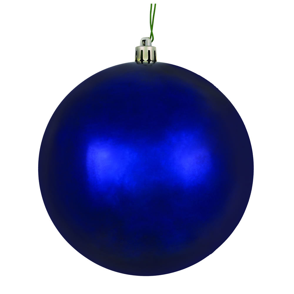 Vickerman 10 in. Midnight Blue Shiny Ball Christmas Ornament