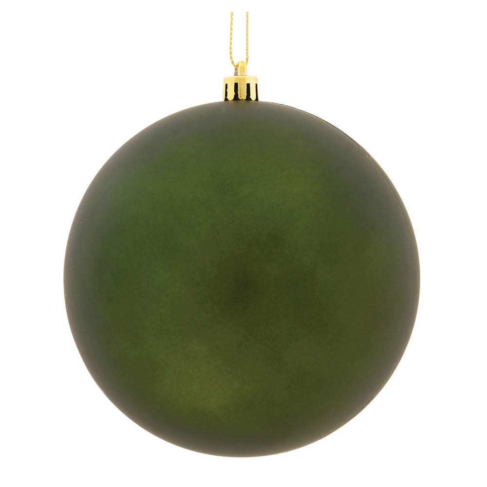 Vickerman 8 in. Moss Green Matte Ball Christmas Ornament