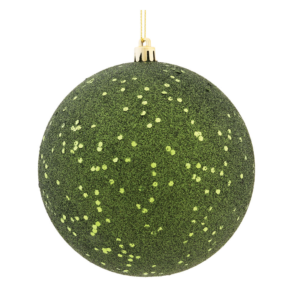 Vickerman 8 in. Moss Green Ball Christmas Ornament