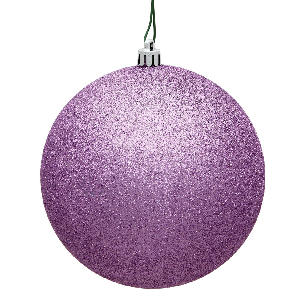Vickerman 3 in. Orchid Glitter Ball Christmas Ornament