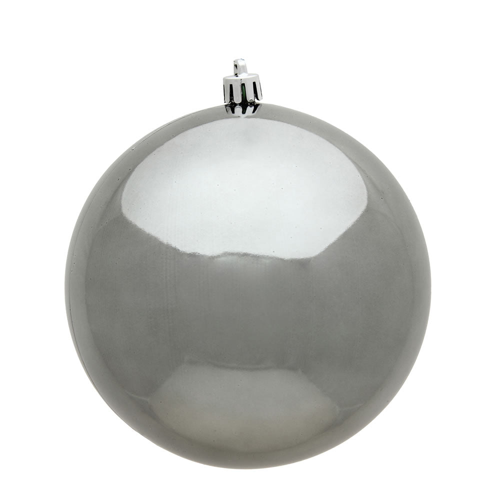 Vickerman 3 in. Pewter Shiny Ball Christmas Ornament