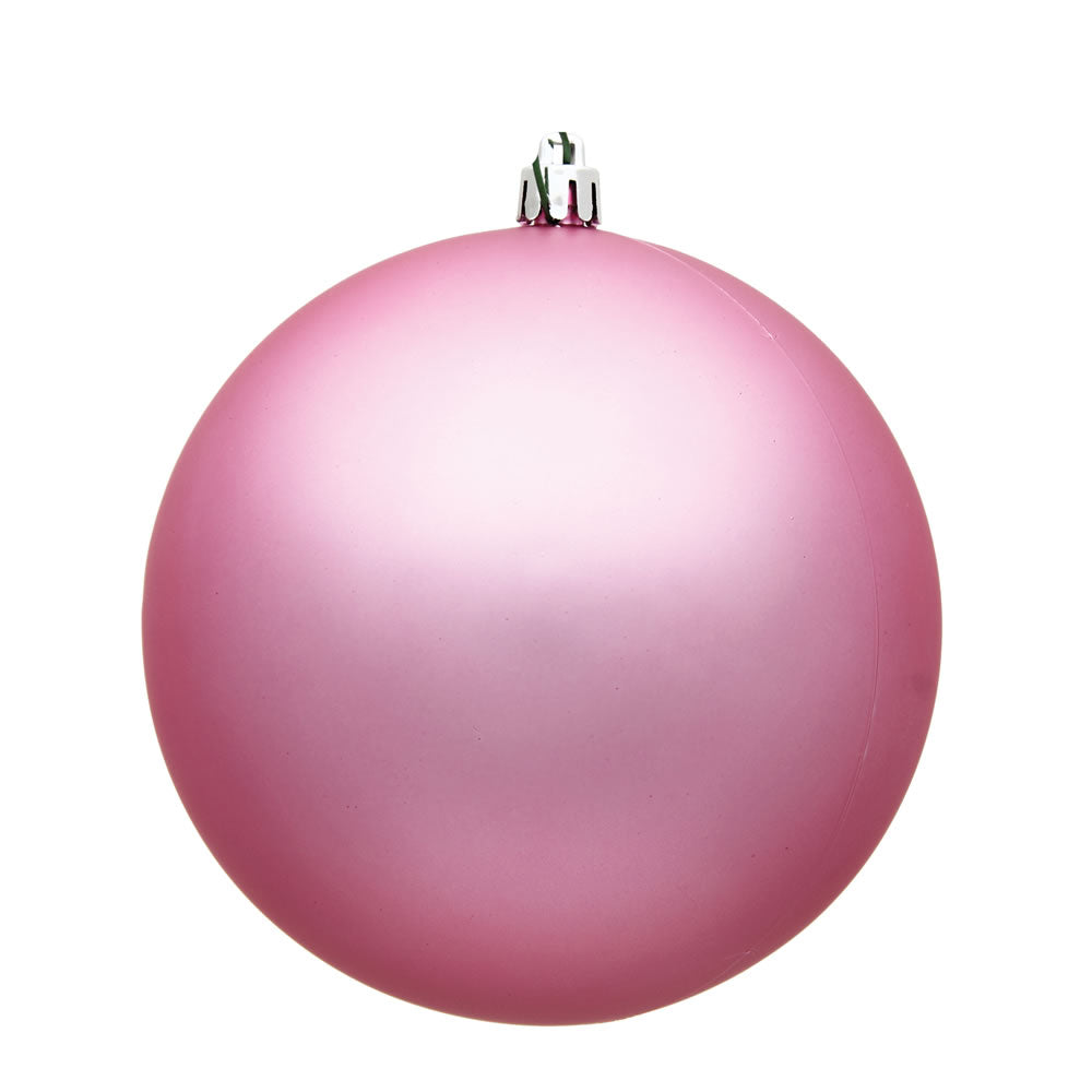 Vickerman 8 in. Pink Matte Ball Christmas Ornament