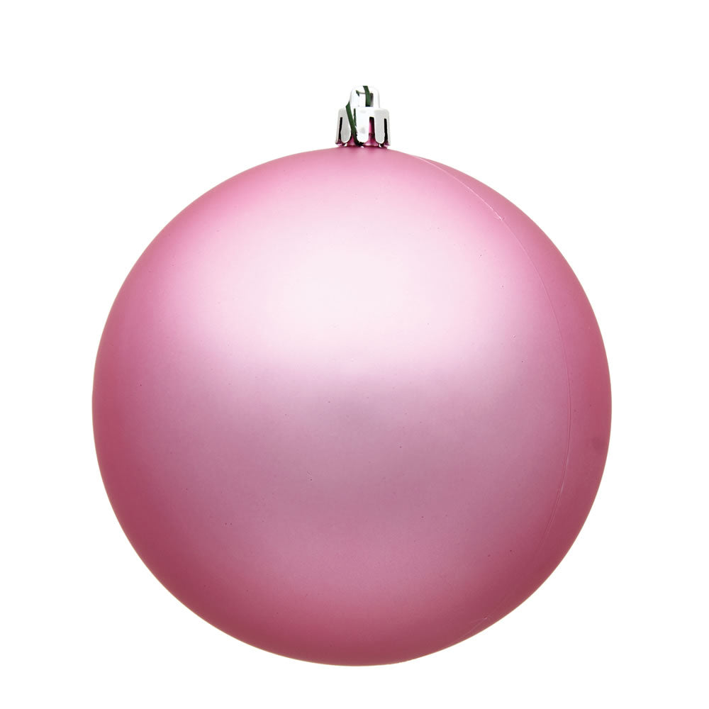 Vickerman 12 in. Pink Matte Ball Christmas Ornament
