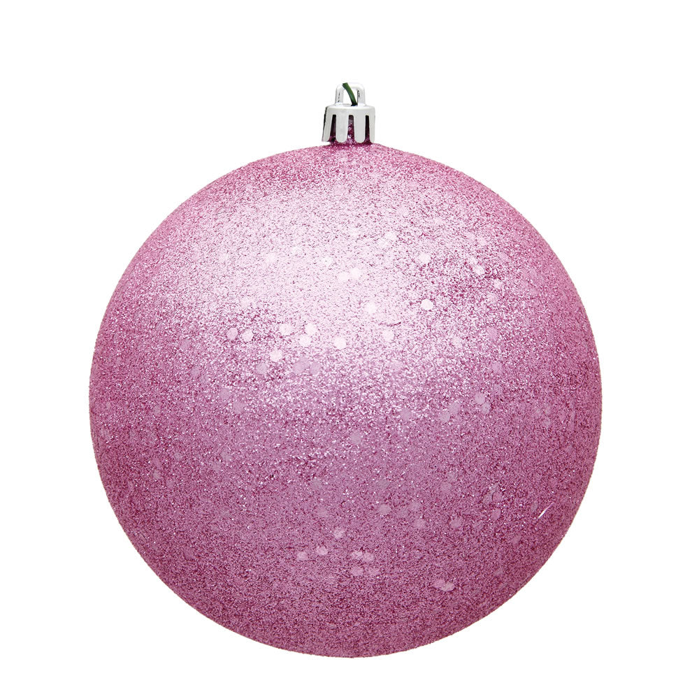 Vickerman 6 in. Pink Ball Christmas Ornament
