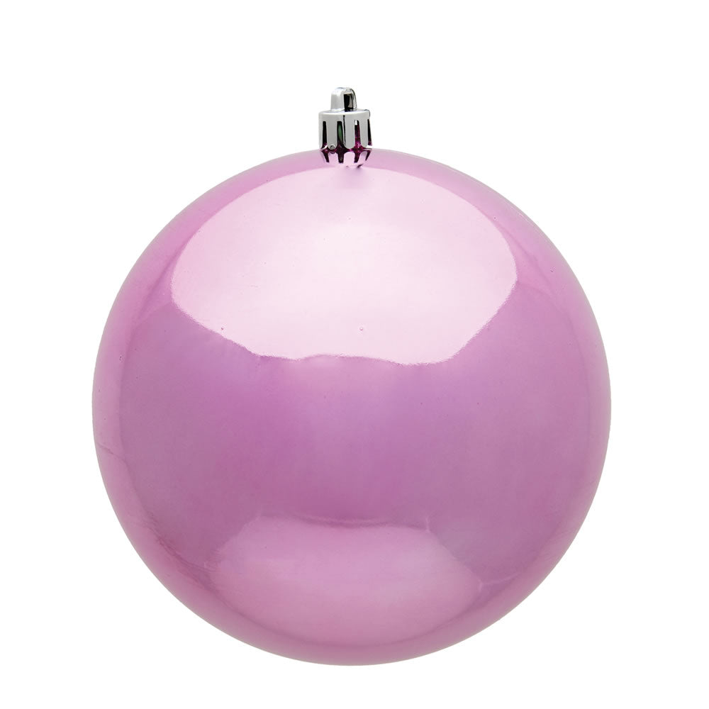 Vickerman 4.75 in. Pink Shiny Ball Christmas Ornament