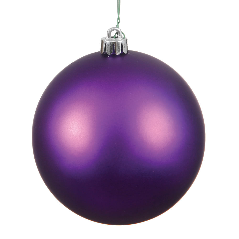 Vickerman 2.4 in. Plum Matte Ball Christmas Ornament