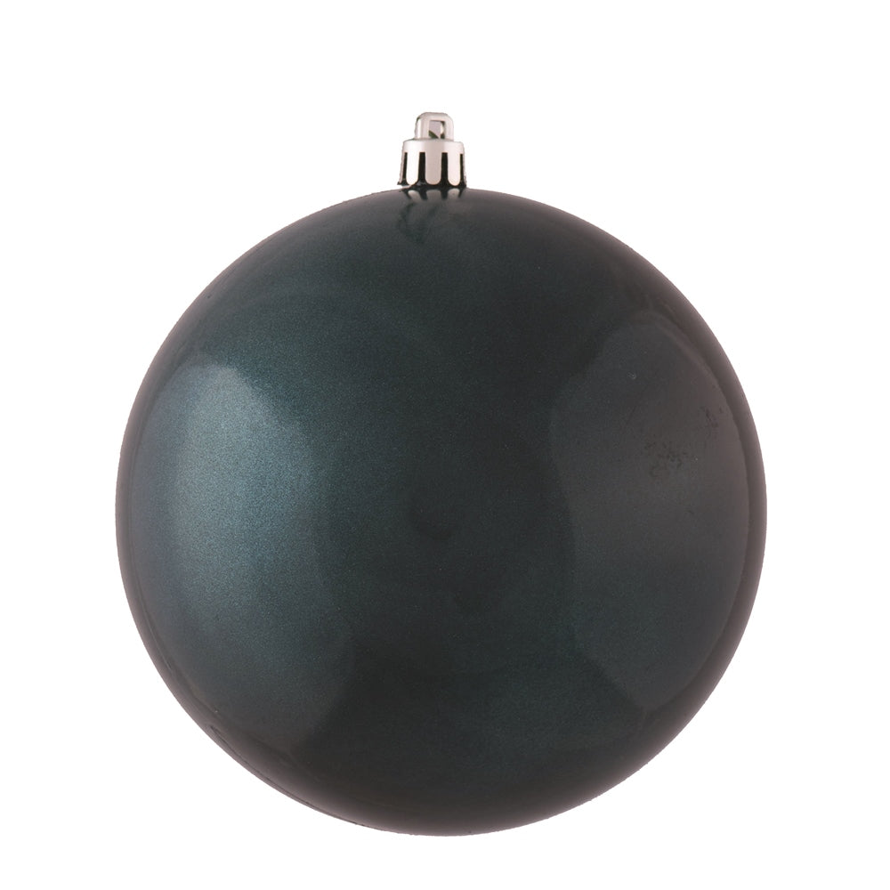 Vickerman 12 in. Sea Blue Candy Ball Christmas Ornament