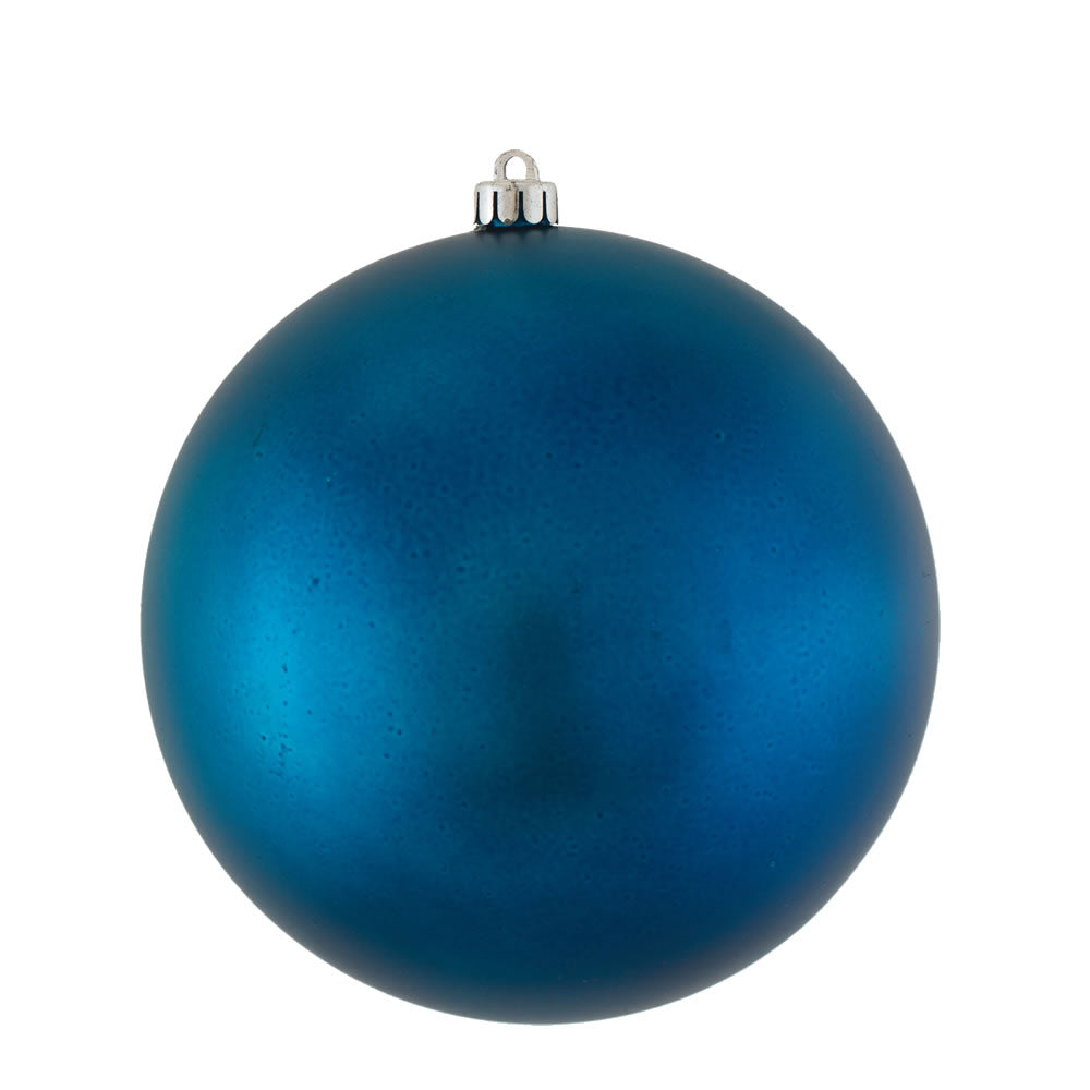 Vickerman 4.75 in. Sea Blue Matte Ball Christmas Ornament