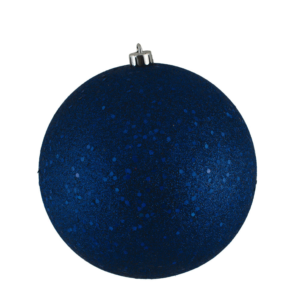 Vickerman 12 in. Sea Blue Ball Christmas Ornament