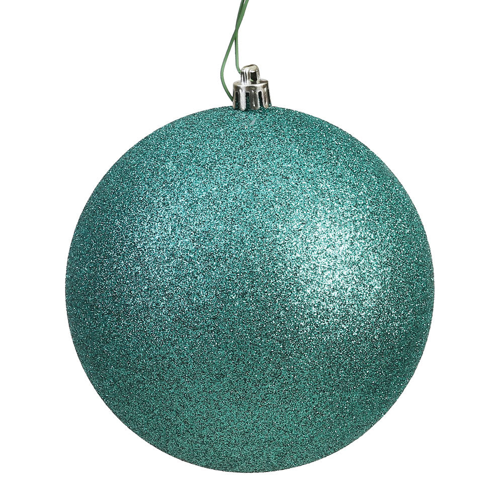 Vickerman 6 in. Seafoam Glitter Ball Christmas Ornament