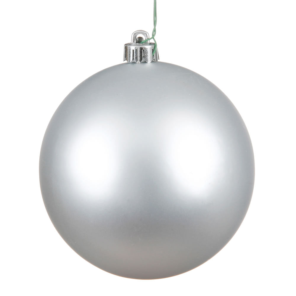 Vickerman 10 in. Silver Matte Ball Christmas Ornament