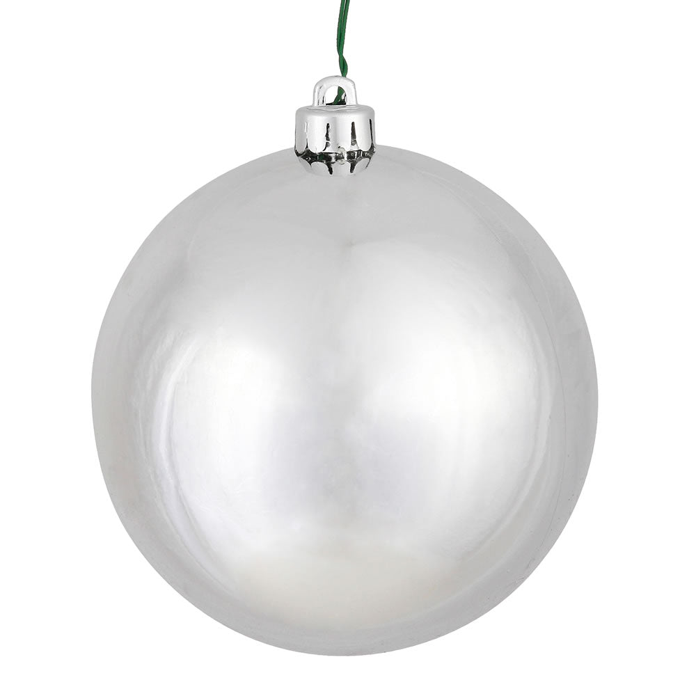 Vickerman 2.4 in. Silver Shiny Ball Christmas Ornament