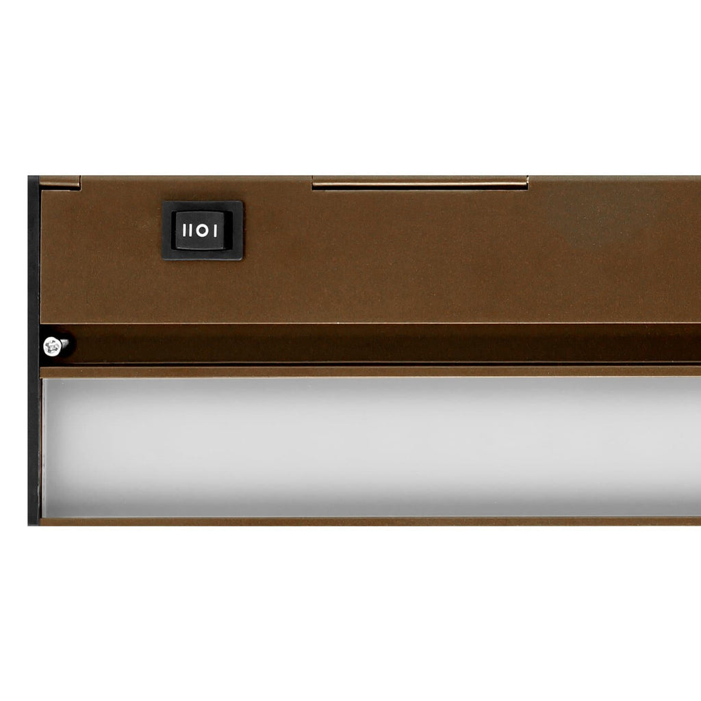 NICOR Slim 21 inch Dimmable LED Under-Cabinet Lighting Fixture Bronze Finish