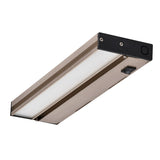 NICOR Linkable 12 in. Slim Dimmable Nickel LED Under Cabinet Light Fixture