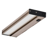 NICOR 12 in. Slim Dimmable Nickel LED Under Cabinet Light Fixture