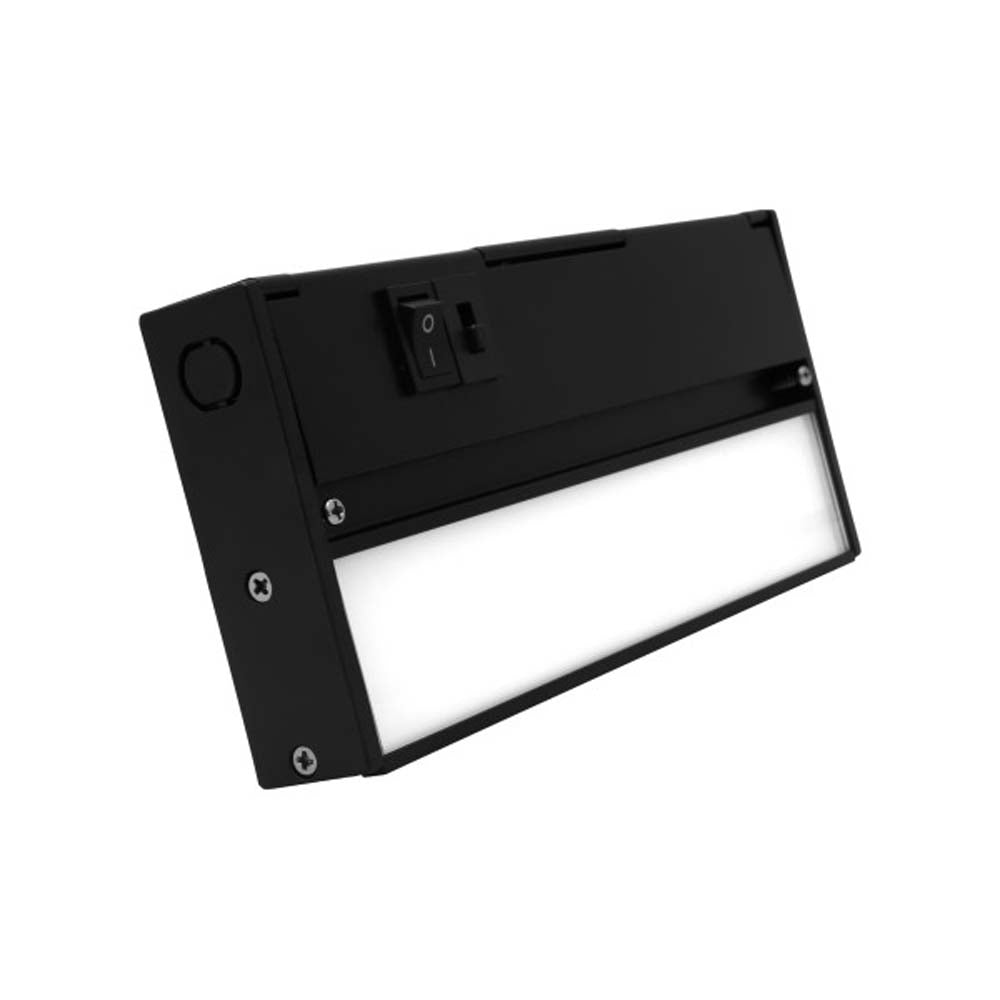 NUC-5 Series 8-inch Black Selectable LED Under Cabinet Light
