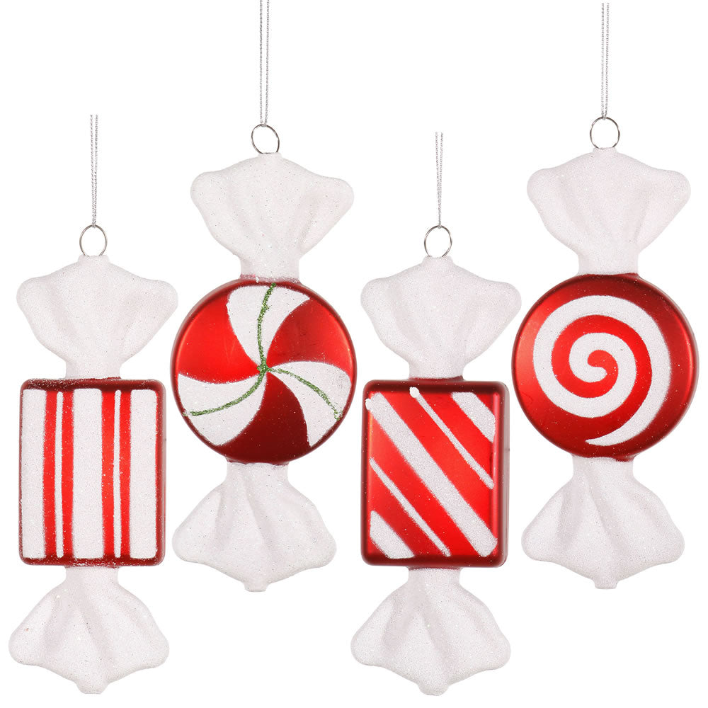 Vickerman 6 in. Red-White Candy Candy Christmas Ornament