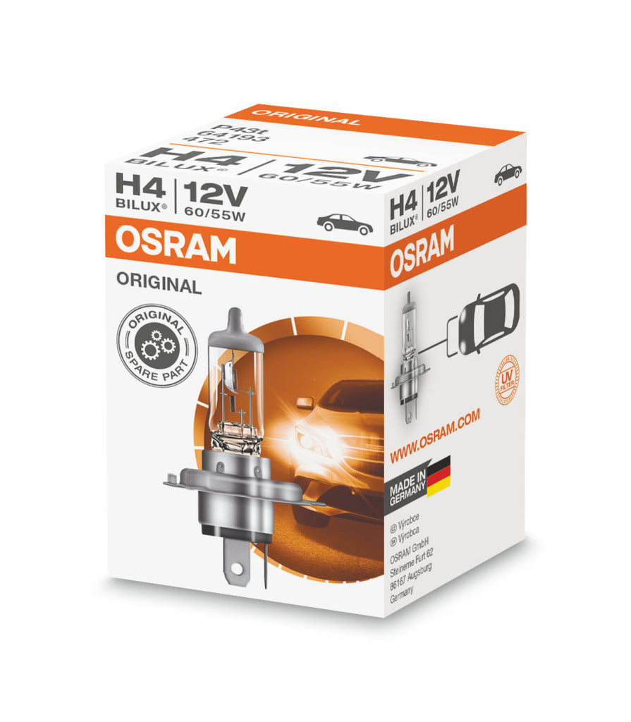 OSRAM ORIGINAL LINE Glühlampe, Fernscheinwerfer 64193 H4 12V 60/55W 3200K  Halogen H4