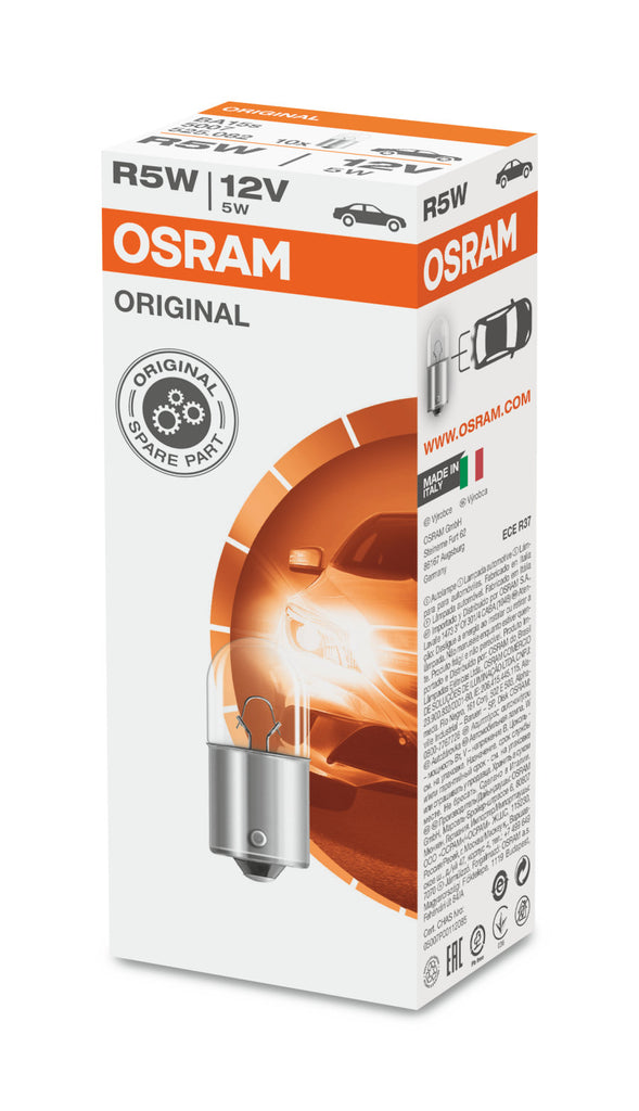 10-PK Osram 5007 R5W 12V High-Performance Automotive Bulb