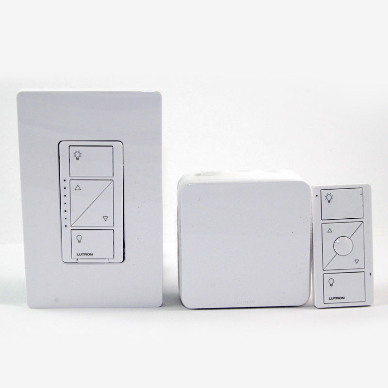 Lutron Caseta Wireless Dimmer Kit with Smart Bridge - White