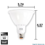 InstaLite 12W PAR30 Dimmable LED 3000K Narrow Flood Light Bulb - BulbAmerica