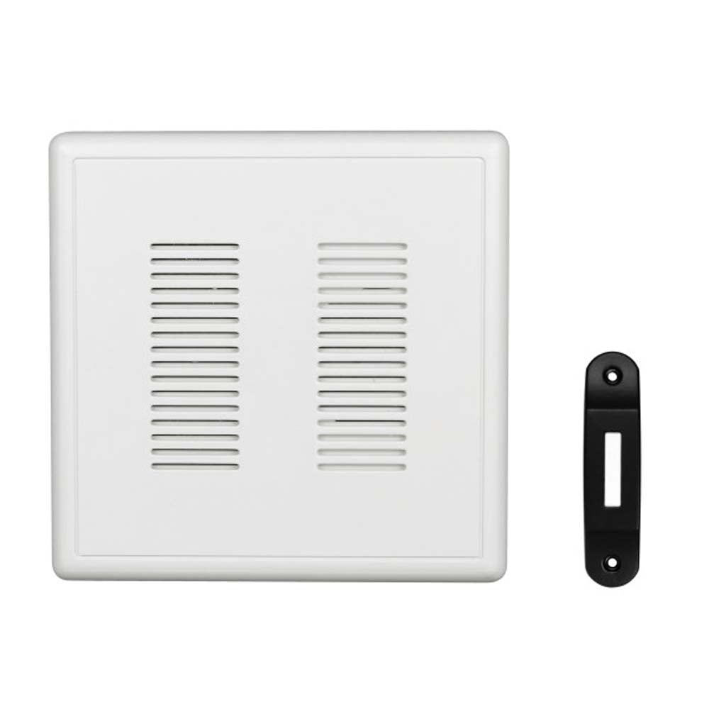 Nicor PrimeChime Plus 2 - Doorbell Chime Kit with Black  Button