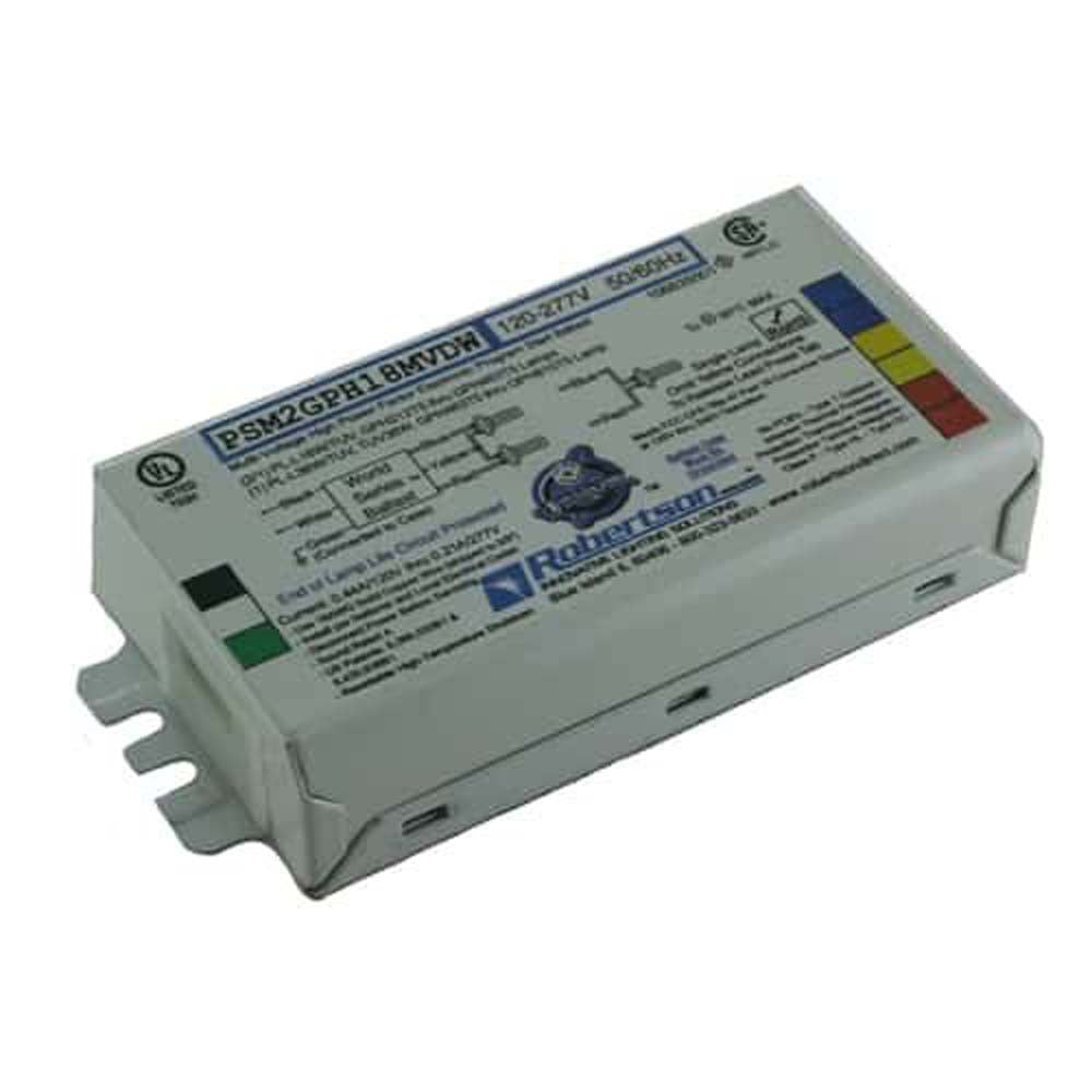 Robertson PSM2GPH18MVDW Electronic Program Start Ballast 120277V BulbAmerica