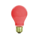 2Pk - SUNLITE 60w A19 120v Ceramic Red Medium Base incandescent lamp