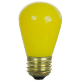 2Pk - SUNLITE 11w S14 Ceramic Yellow lamp 120v Medium Base lamp