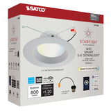 Wi-Fi 5-6in LED Tunable White 10w Recessed Downlight 800lm - Satco Starfish IOT - BulbAmerica