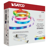 WI-FI 3FT Indoor LED RGB & White Tunable Strip Extension - Satco Starfish - BulbAmerica