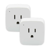 2PK - Wi-Fi On-Off Plug-in Outlet - 10 Amp - Satco Starfish Smart Technology