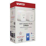 2PK - Wi-Fi On-Off Plug-in Outlet - 10 Amp - Satco Starfish Smart Technology - BulbAmerica
