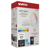 Wi-Fi LED 5.5w MR16 GU10 RGB & Tunable White 400Lm - Satco Starfish IOT Lamp - BulbAmerica