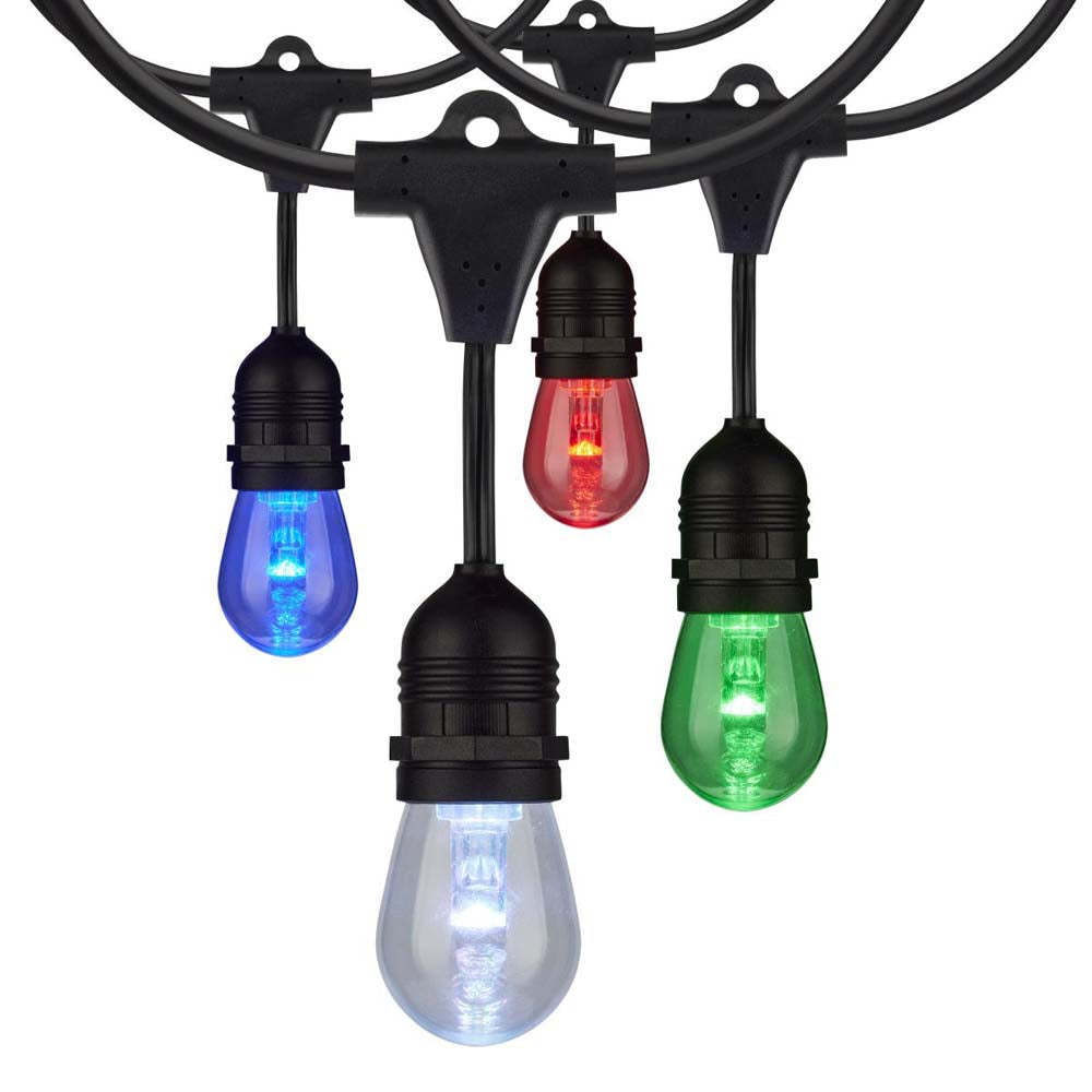 48-ft 15w 120v 15-S14 Lamp RGBW Tunable IOT Starfish LED String Light