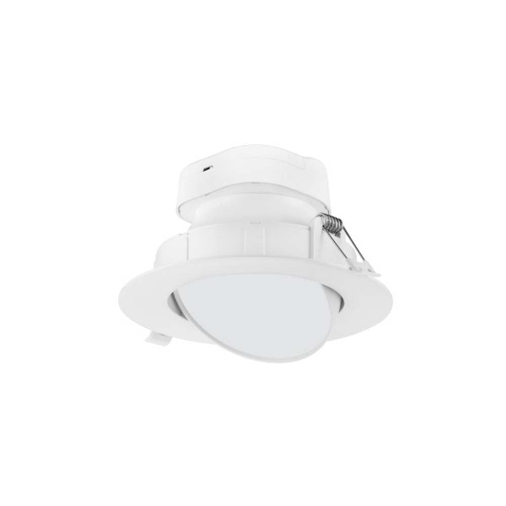 9 watt LED Direct Wire Downlight Gimbaled 6 inch 3000K 120 volt Dimmable