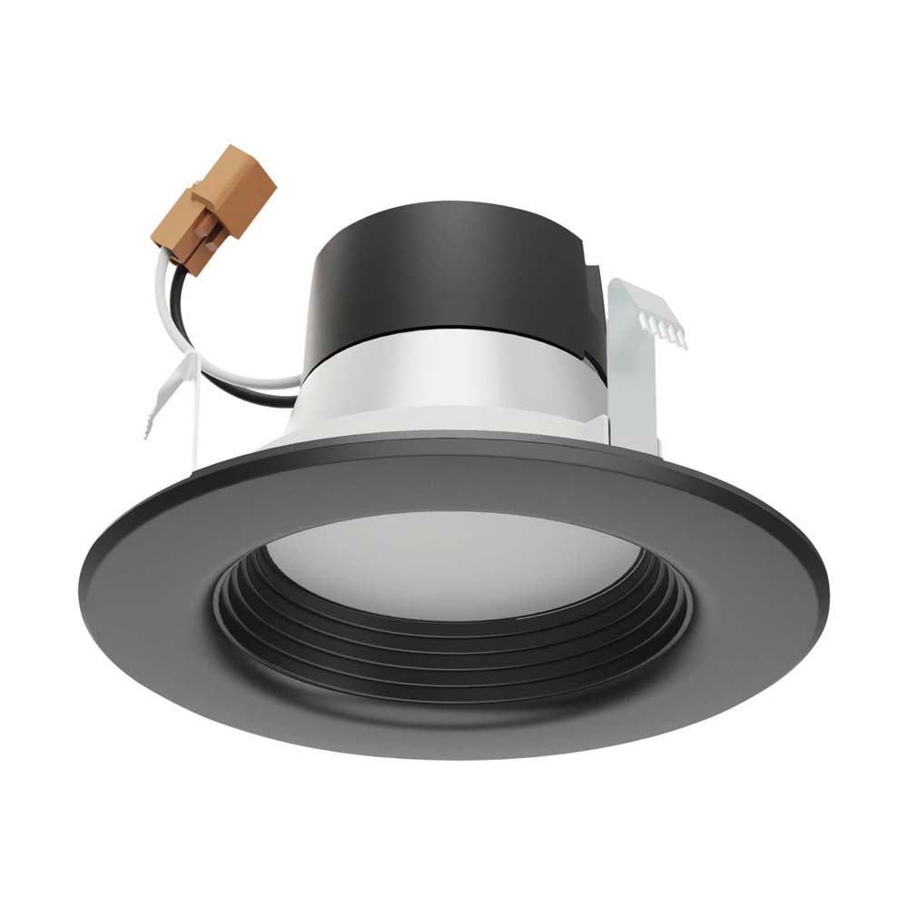 Satco 4 in 7w LED Downlight Retrofit Black Finish Tunable 120v Dimmable
