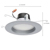 Satco 5-6 in 9w LED Downlight Retrofit Brushed Nickel Tunable 120v Dimmable_2