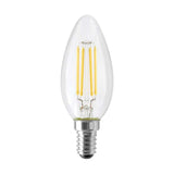 Satco 4.5 Watt B11 LED Clear 350 Lumens 3000K E14 European base 120 Volt