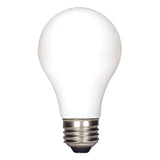 Satco 5w 120v A19 LED Filament White Finish 450Lm 3000k Warm White Bulb