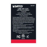 2Pk - Satco 6w G25 Globe Filament LED 2700K Medium Base Dimmable - 60w equiv_4