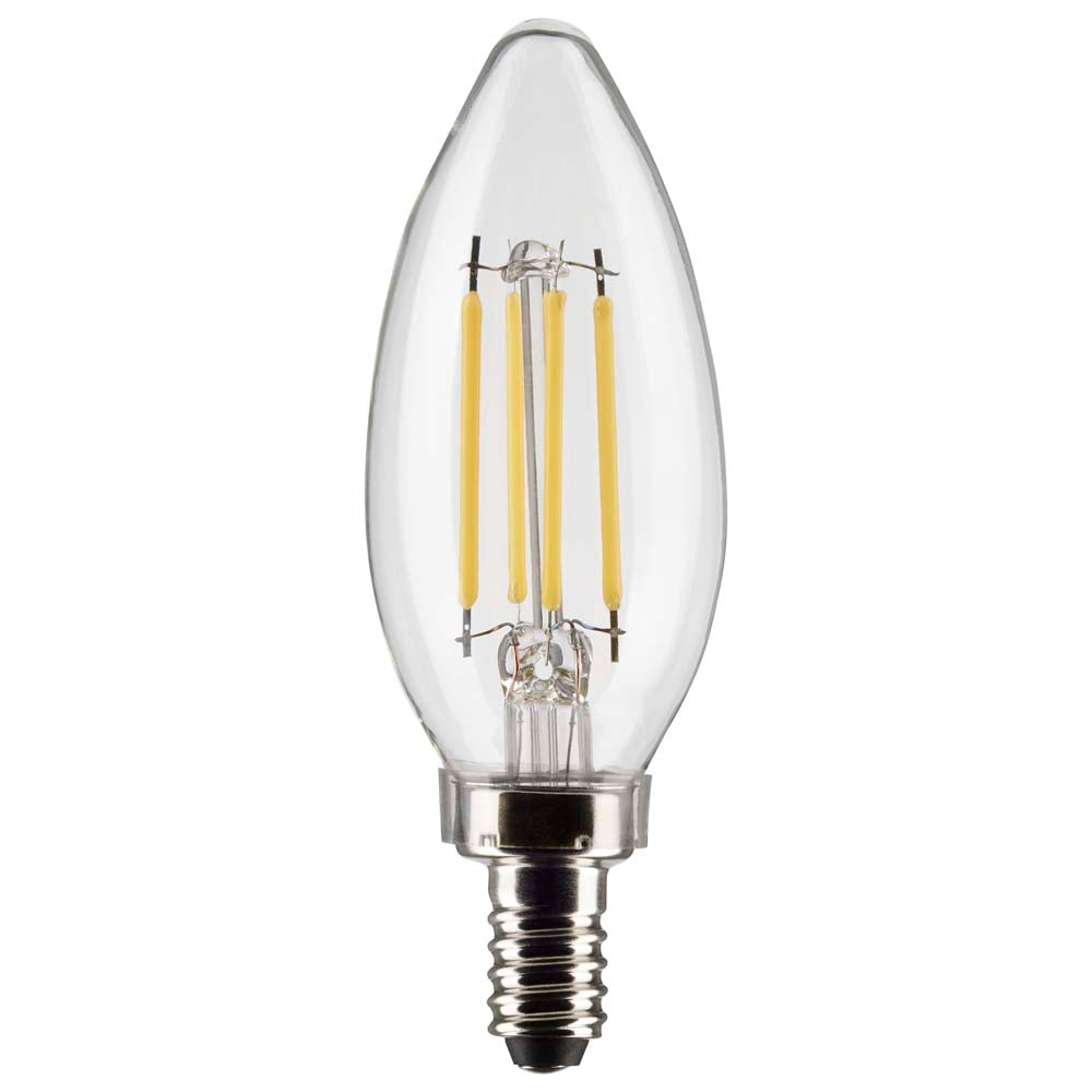 Satco 4w B11 LED 3500K Candelabra Base Dimmable - 40w equiv