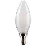 Satco 5.5w B11 LED 2700K Candelabra Base Frosted Dimmable - 60w equiv