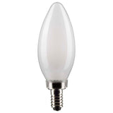 Satco 5.5w B11 LED 3000K Candelabra Base Frosted Dimmable - 60w equiv