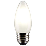Satco 5.5w B11 LED 2700K Medium Base Frosted Dimmable - 60w equiv