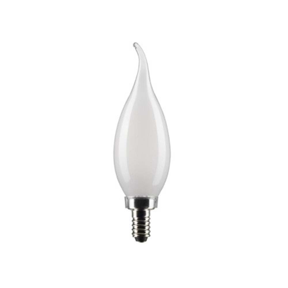 Satco 3w CA10 LED 2700K Candelabra Base Frosted Dimmable - 25w equiv