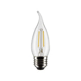 Satco 3w CA10 LED 2700K Medium Base Dimmable - 25w equiv