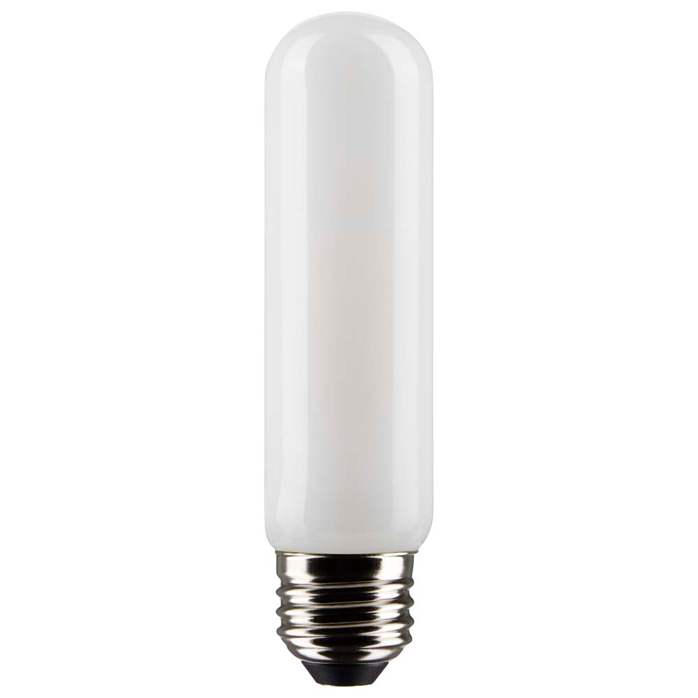 Satco 8w T10 LED 3000K Medium Base Frosted Dimmable - 60w equiv